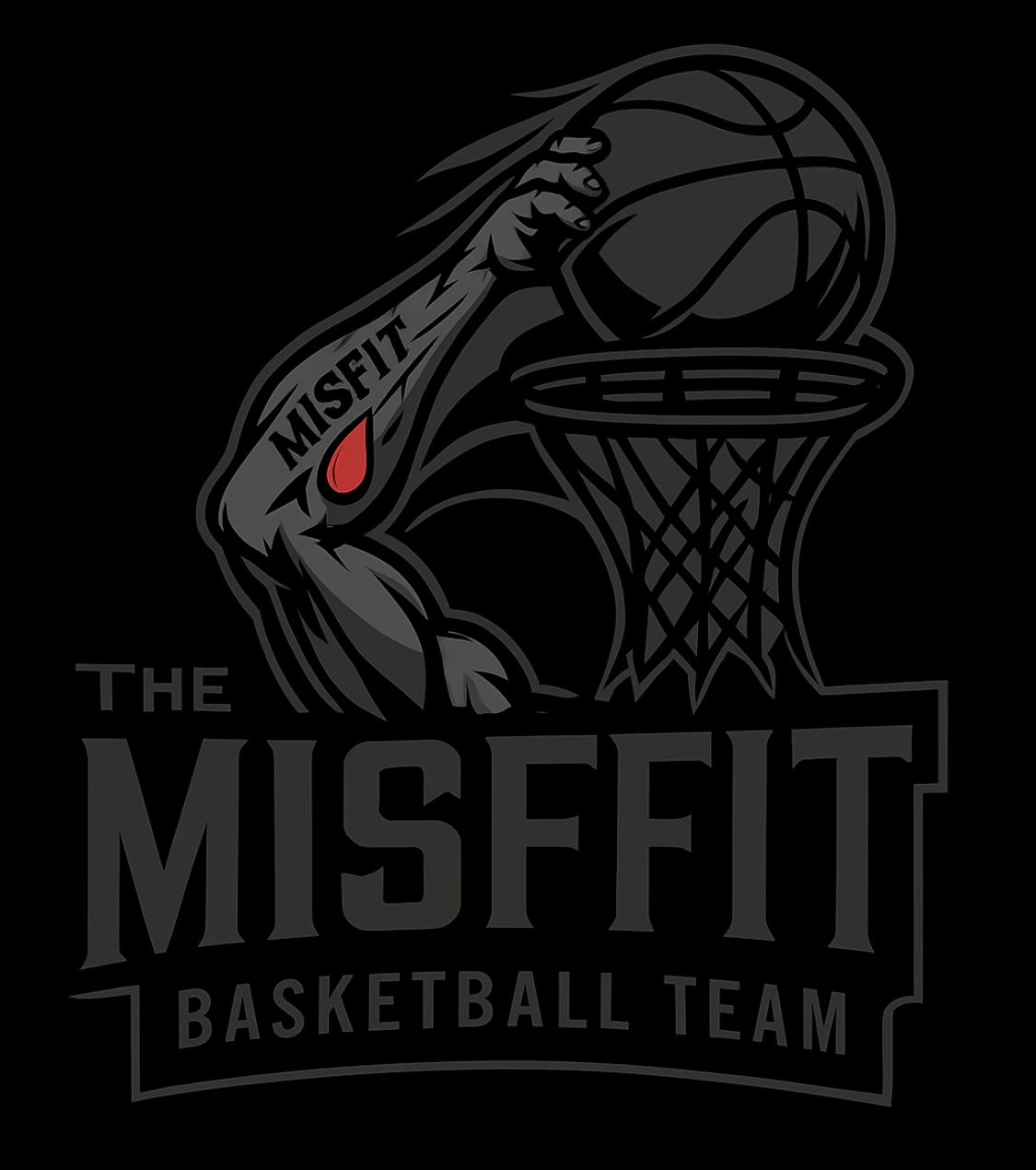 The Misfit Basketball Team logo
